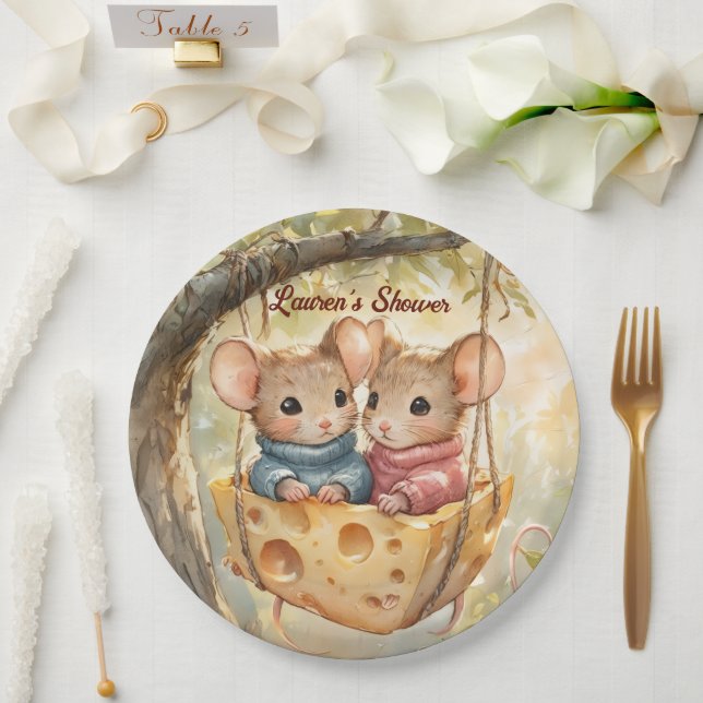 Platos para Baby Shower de Gemelos de Otoño (Boda)