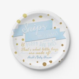Platos para Baby Shower Niños Caracoles y Conchas