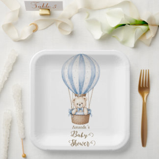 Platos para Baby Shower 'We Can Bearly Wait Teddy 