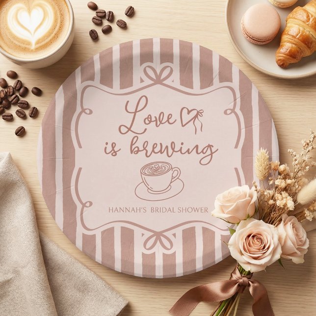 Platos para Desayuno Nupcial de Café "El Amor se E (Subido por el creador)