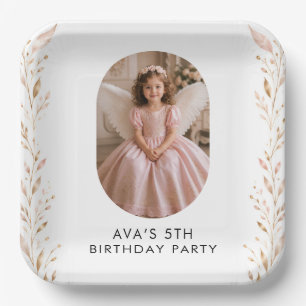 Platos para fiesta de cumpleaños de Pink Gold Girl