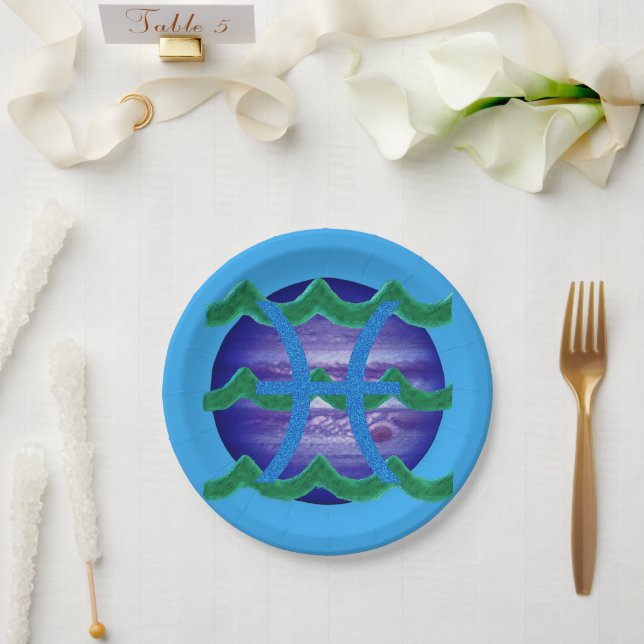Platos para Tarta de Piscis (Boda)