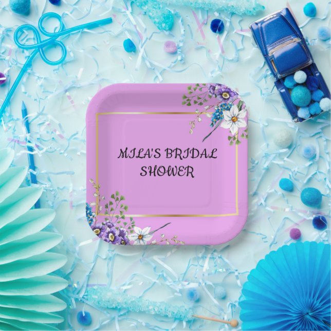 platos personalizados para DUCHA DE NOVIA (Fiesta)