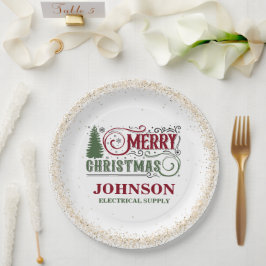 Platos personalizados para fiestas de Navidad en o