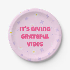 Platos Rosa y Lavanda It's Giving Grateful Vibes