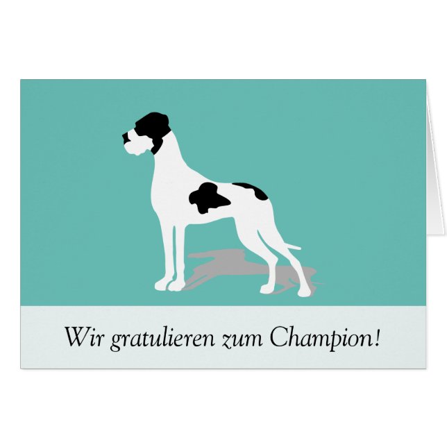 Plattendogge Karte (Anverso (Horizontal))