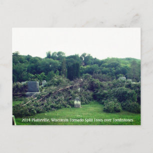 Platteville 2014, tarjeta postal Tornadoes Memorab