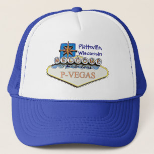 Platteville, Wisconsin P-Vegas, gorra de béisbol a