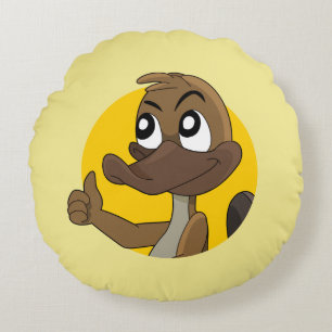 Platypus dando pulgares hacia arriba almohada redo