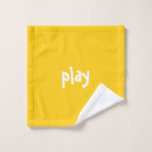 "play" Funny Divertido Bright Happy<br><div class="desc">"jugar" divertido, divertido, peculiar, brillante, lindo, feliz, diseño, audaz, diseño mínimo. En un color amarillo brillante, forma parte de una serie de comidas, bebidas, juegos, babas en la colección de caramelos Striped con un divertido y lúdico tipo de letra que está centrada. Personalízalo! ¡Personalízalo! ¡Hazlo el perfecto "Fru" feliz! Combina...</div>
