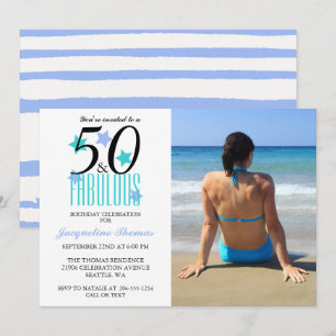 Playa 50 y fabulosa invitación a la foto de cumple