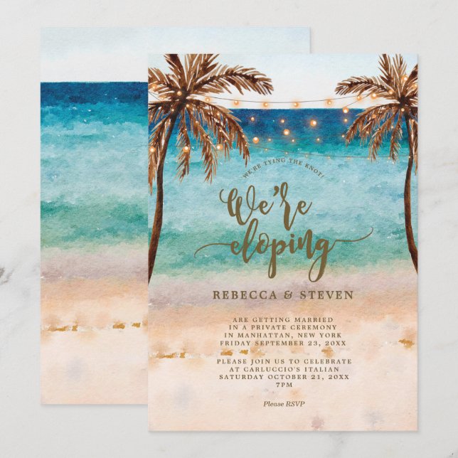 playa atando la invitación al nudo (Anverso / Reverso)