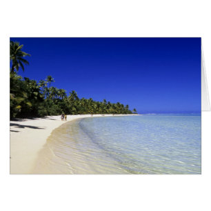 Playa bordeada de palmeras Islas Cook 8