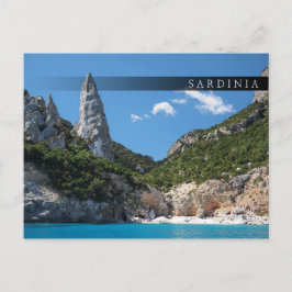 Playa Cala Goloritze, postal del bar Cerdeña