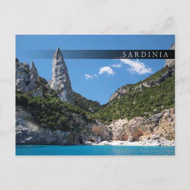 Playa Cala Goloritze, postal del bar Cerdeña (Anverso)