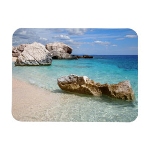 Playa Cala Mariolu, imán rectangular de Cerdeña