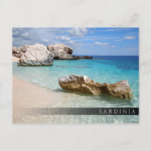 Playa Cala Mariolu, postal del bar de Cerdeña