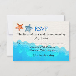 Playa con Starfish Wedding RSVP