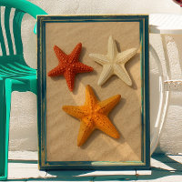 Playa costera Starfish Verano Playa Arte Pared de 