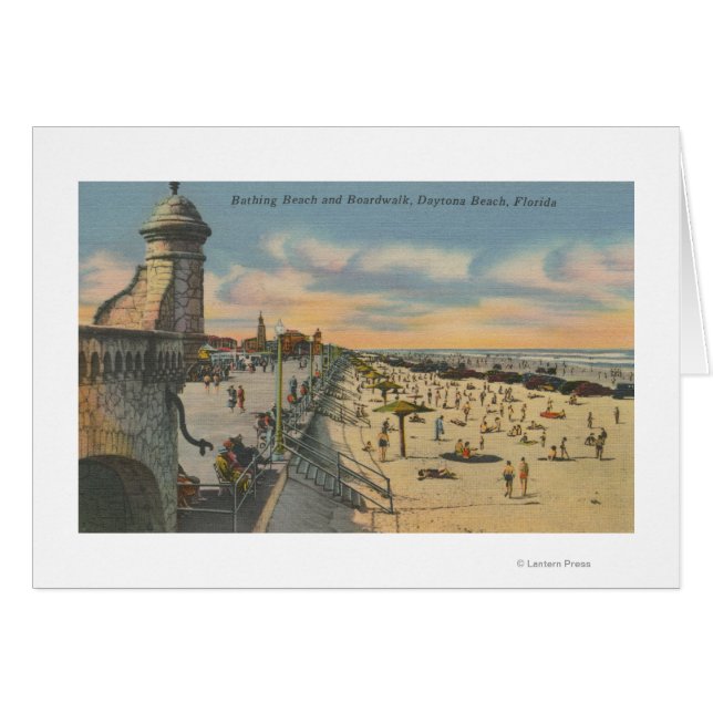 Playa Daytona, FL - Vista de paseo marítimo de la  (Anverso (Horizontal))