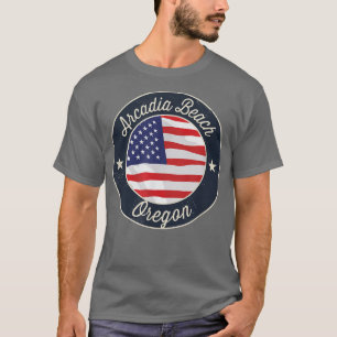 Playa de Arcadia - Camiseta de recuerdo de Oregón