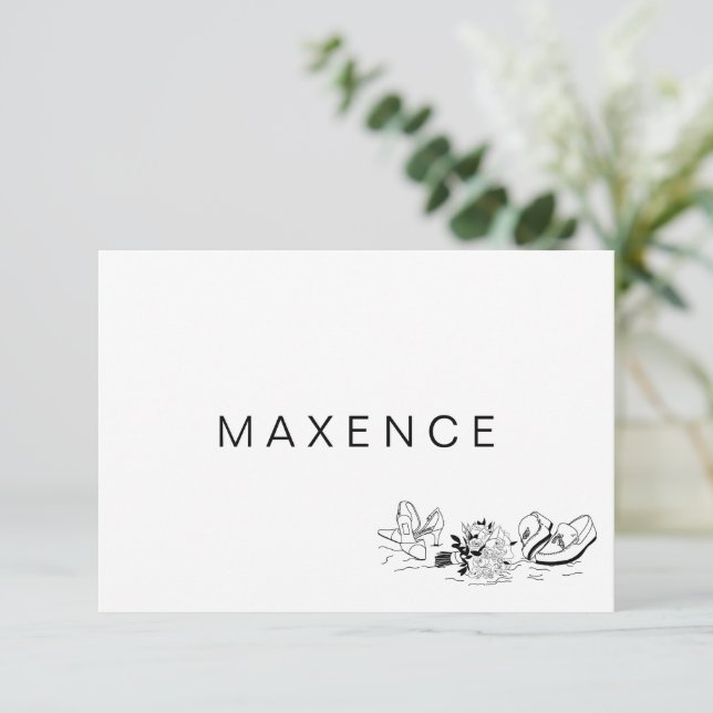 Playa De Arena De Amor Costero Línea Mínima De Art (Anverso de pie)