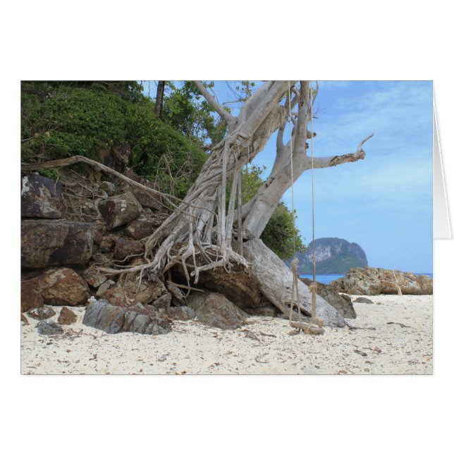 Playa de arena tropical (Anverso (Horizontal))