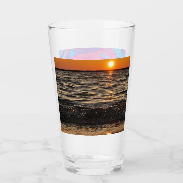 playa de atardecer (Anverso)