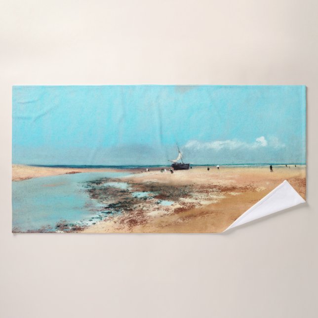 Playa de baja marea (boca del río), Edgar Degas (Toalla de baño)