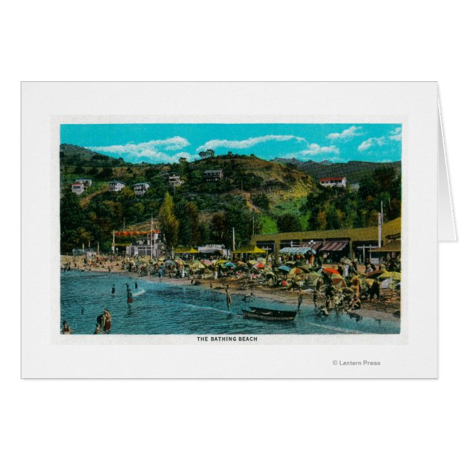 Playa de baño en Avalon, Isla Catalina (Anverso (Horizontal))