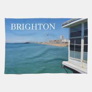 Playa de Brighton a partir de la toalla de té del 
