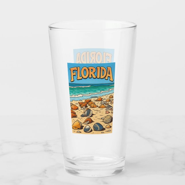 "Playa de Florida"  Vidrio Delantero y Trasero (Reverso)