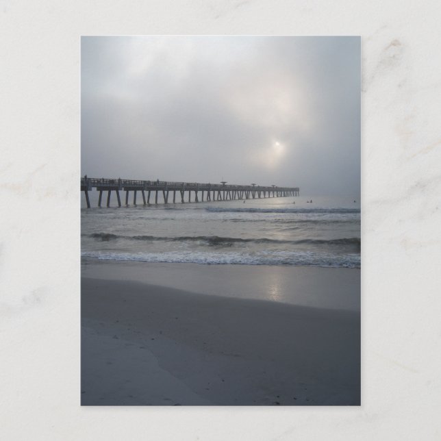 Playa de Jacksonville, Florida. Postales de amanec (Anverso)
