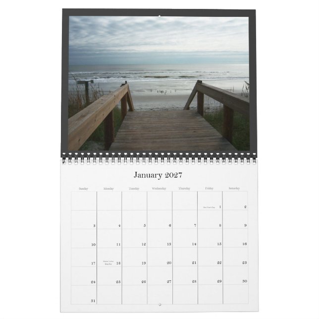 Playa de Jacksonville, la Florida - calendario (Jan 2027)