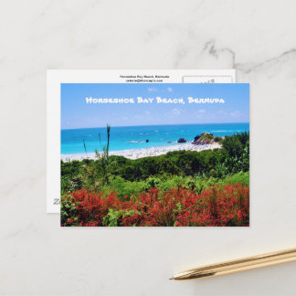 Playa de la Bahía de Horseshoe, postal de las Berm