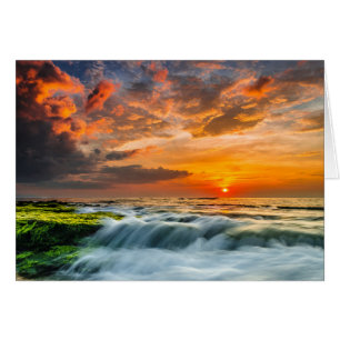 Playa de Manyar en la salida del sol