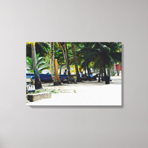 Playa de Maracas - Trinidad - arte de la lona -
