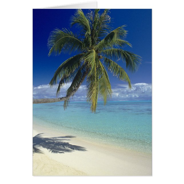 Playa de Matira en la isla de Bora Bora, Sociedad (Frente)