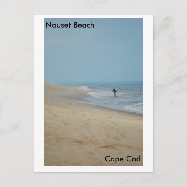 Playa de Nauset con tarjeta postal (Anverso)