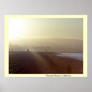 Playa de Newport, impresión de la salida del sol