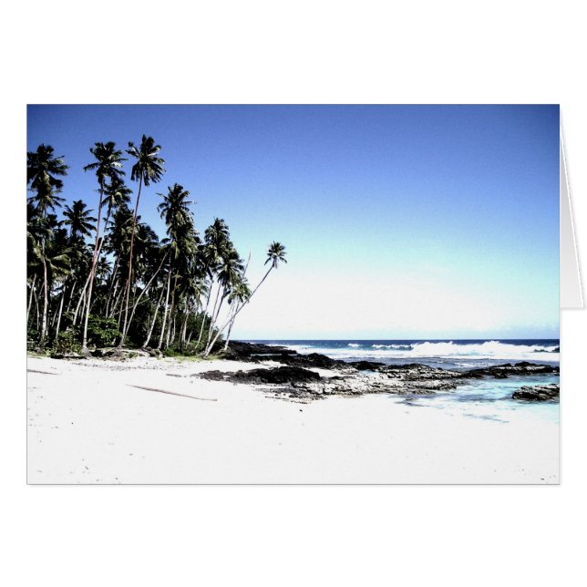 Playa de palmeras y paraísos exóticos (Anverso (Horizontal))
