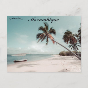 Playa de postal de Mozambique