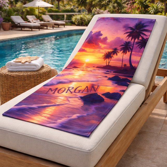 Playa de puesta de sol tropical personalizada – Co (Subido por el creador)