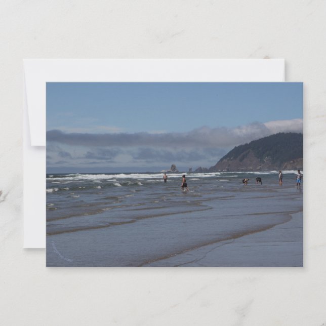 Playa del cañón, Oregón: Surf-Waders/Horseback (Anverso)
