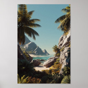 Playa del Paraíso Tropical - Arte Escenario Coster