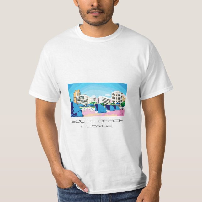 PLAYA DEL SUR fresca, camiseta de MIAMI, la (Anverso)
