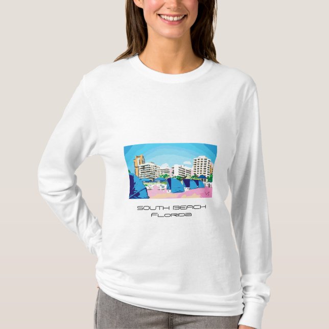 PLAYA DEL SUR, MIAMI, camiseta FLORIDA (Anverso)