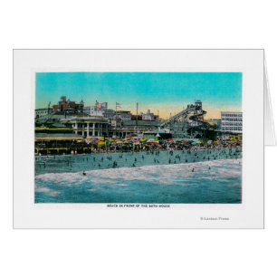 Playa delante de la casa del baño, Long Beach