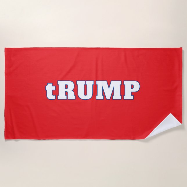 Playa Edición electoral de toalla sentada de tRUMP (Anverso)