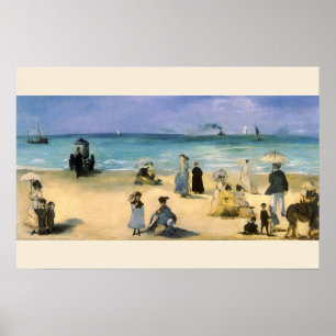 Playa en Boulogne por Edouard Manet, Arte Antiguo